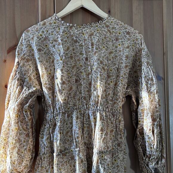 Doen Floral Mini Dress in Brown - Picture 12 of 12